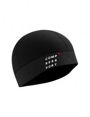 Accesorii Compressport Hurricane beanie Unisex Negrii | 269830-HJZ