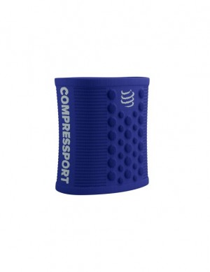 Accesorii Compressport Sweatbands 3D.Dots Unisex Albastri Albi | 318260-MKE