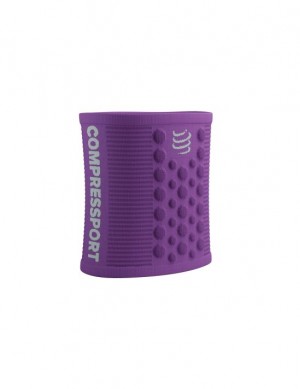 Accesorii Compressport Sweatbands 3D.Dots Unisex Violet Albi | 091632-ZOE