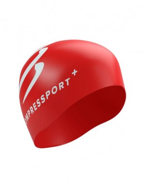 Accesorii Compressport Swim Cap Unisex Rosii | 287691-ZAW