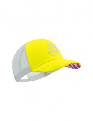 Accesorii Compressport Trucker Cap Unisex Galbeni Albi | 851069-AZK