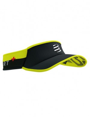 Accesorii Compressport Visor Ultralight Flash Barbati Negrii Galbeni | 984375-IOY