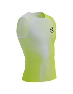 Cămăși De Alergare Compressport Performance Tank M Barbati Galbeni | 806927-CRU