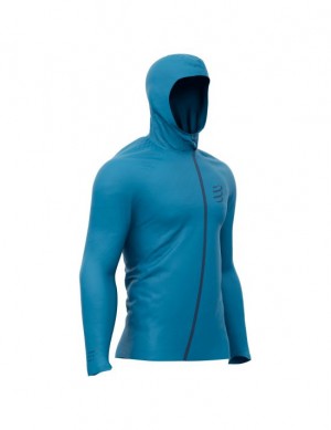 Geaca Compressport Hurricane Impermeabili 10/10 Jacket Dama Albastri | 029543-MXU