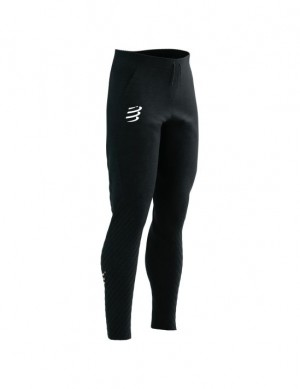 Pantaloni Compressport Seamless Pants Dama Negrii | 926015-TJS