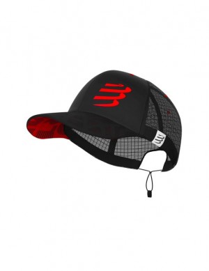 Sapca Compressport Racing Trucker Cap Barbati Negrii Rosii | 063425-RYW