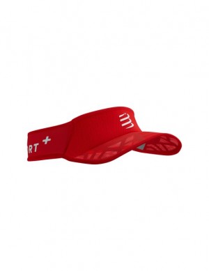 Sapca Compressport Spiderweb Ultralight Visor Barbati Rosii | 906745-FWH