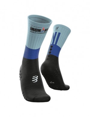 Sosete Alergare Compressport Mid-High Compression Socks Barbati Colorati | 568143-WYQ