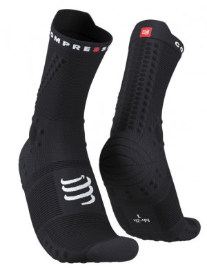 Sosete Alergare Compressport Pro Racing Socks v4.0 Trail Barbati Negrii | 359280-KDP