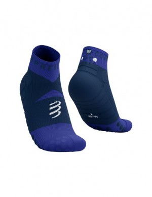 Sosete Compressport Ultra Trail Low Socks Unisex Albastri | 894632-EIH