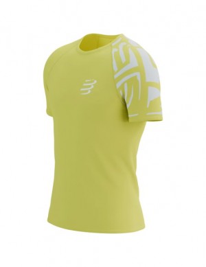 Tricouri Compressport TRAINING SS Tshirt M Barbati Verzi | 687503-LQE