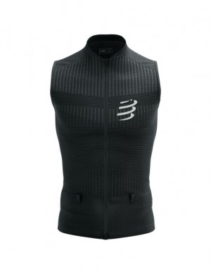 Tricouri Compressport Trail Postural Tank Top M Unisex Negrii | 728654-NUQ