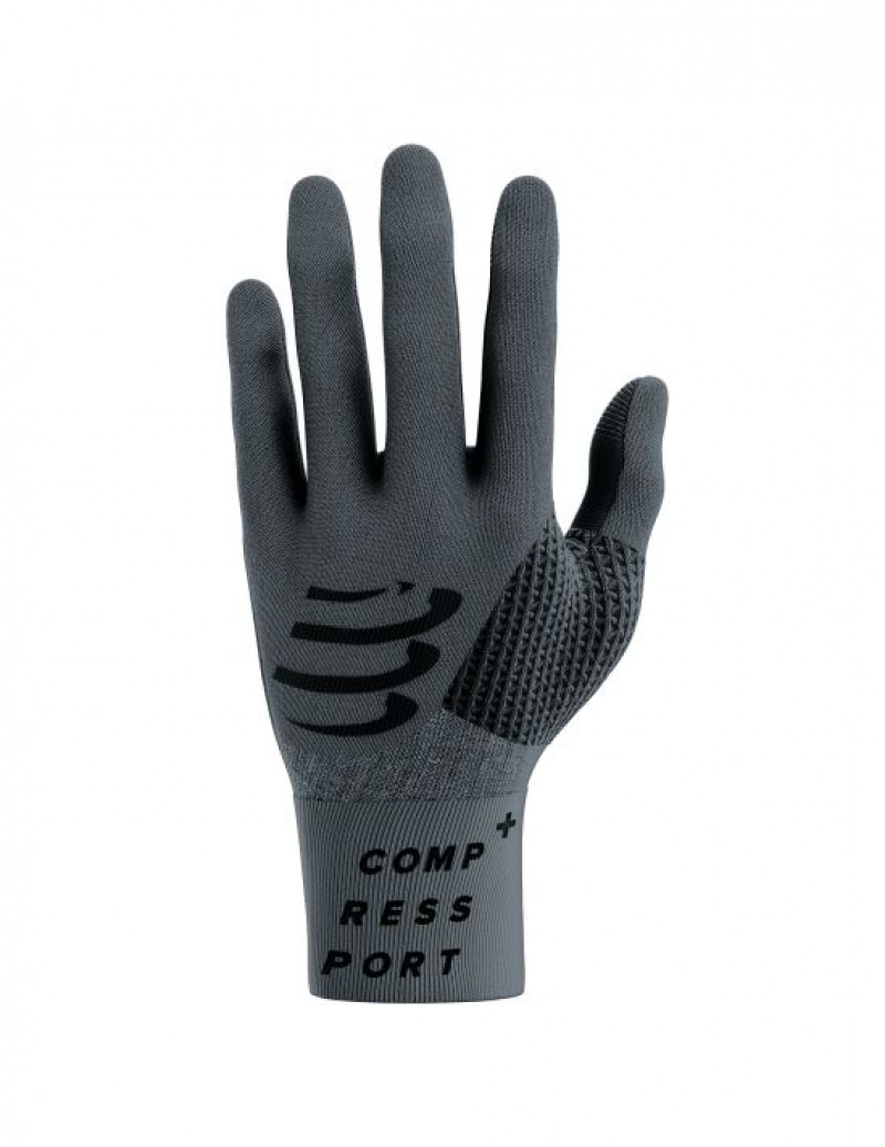 Accesorii Compressport 3D Thermo Gloves Unisex Negrii | 289107-GLE