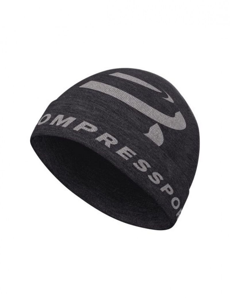 Accesorii Compressport Casual Beanie Barbati Negrii | 105834-VRF