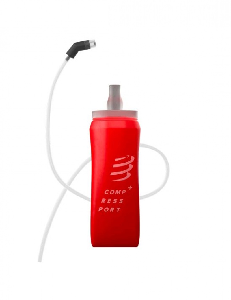 Accesorii Compressport ErgoFlask 500mL + Tube Unisex Rosii | 938546-ZPH