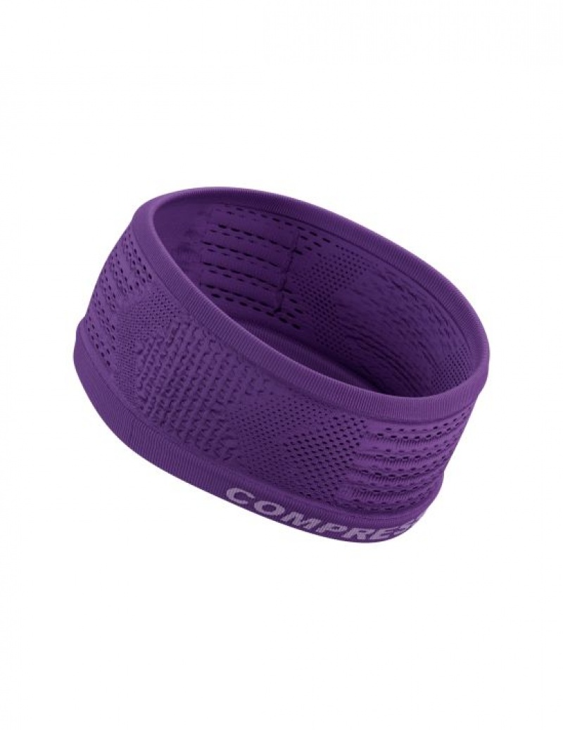 Accesorii Compressport Headband On/Off Barbati Violet | 580342-ZFG