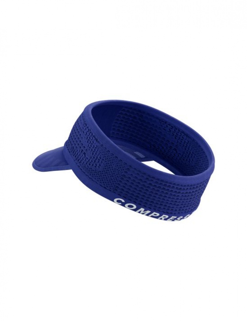 Accesorii Compressport Spiderweb Headband On/Off Barbati Albastri | 809324-BQY