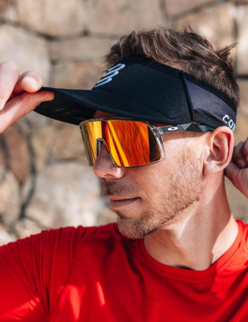 Accesorii Compressport Spiderweb Ultralight Visor Unisex Negrii | 813247-DSE