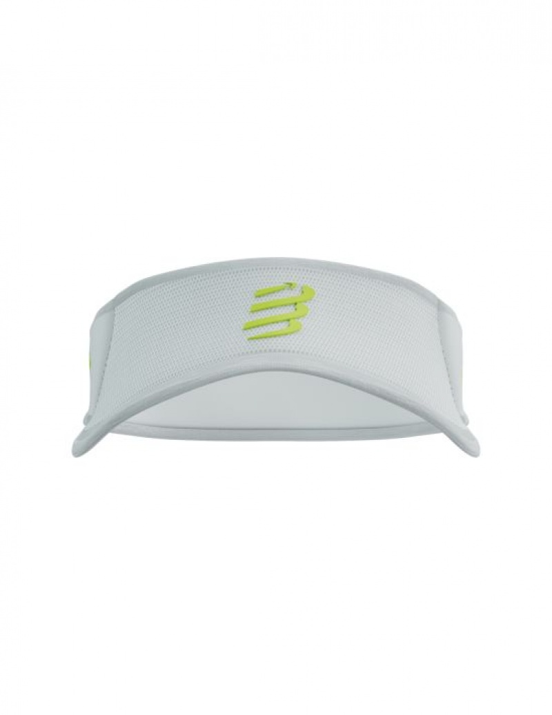 Accesorii Compressport Spiderweb Ultralight Visor Unisex Albi | 371620-CQP