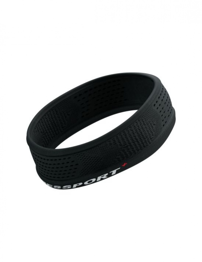 Accesorii Compressport Thin Headband On/Off Unisex Negrii | 843652-RXS