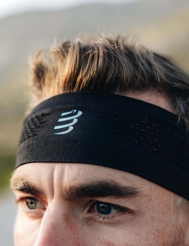 Accesorii Compressport Thin Headband On/Off Unisex Negrii | 843652-RXS