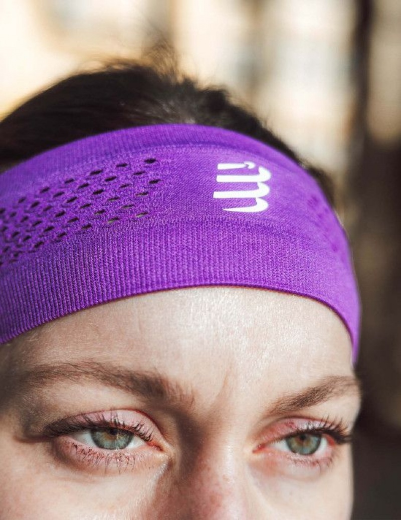 Accesorii Compressport Thin Headband On/Off Unisex Violet | 517862-XGU