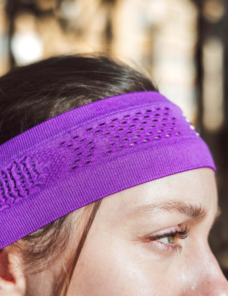 Accesorii Compressport Thin Headband On/Off Unisex Violet | 517862-XGU