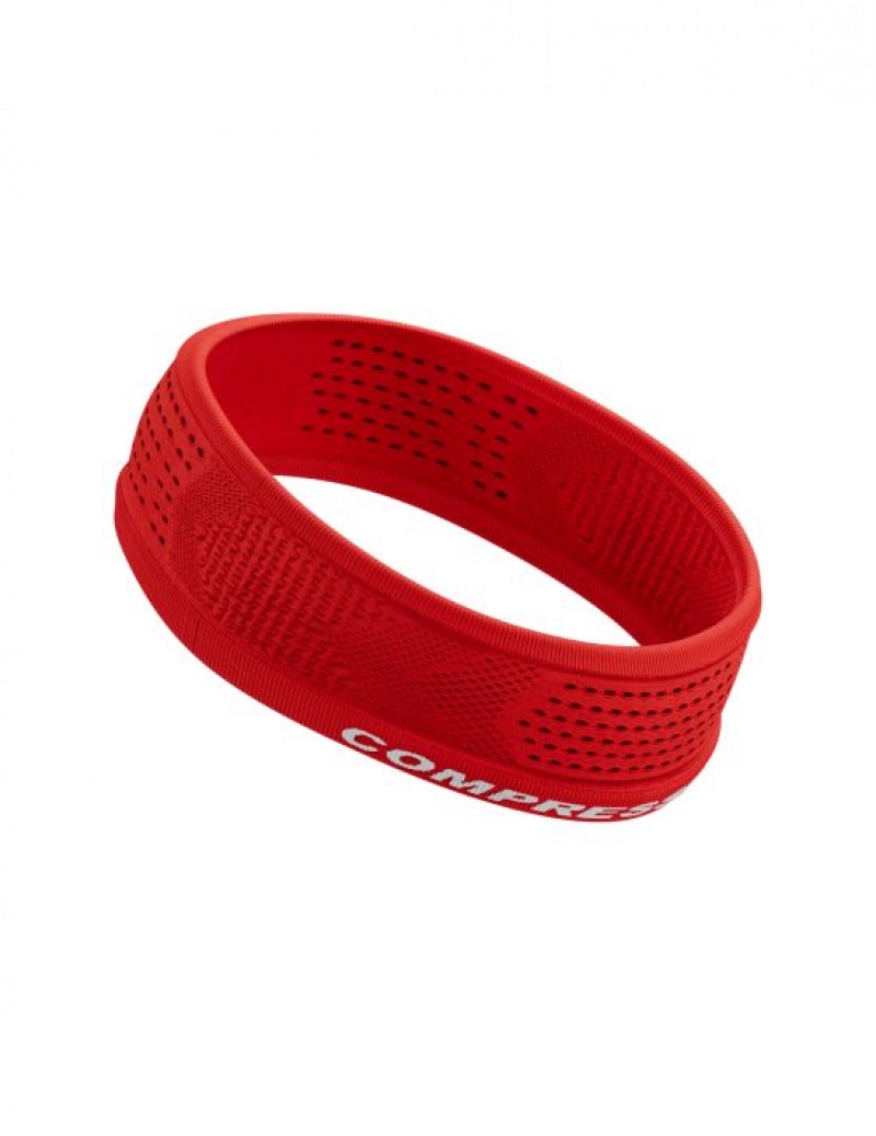 Accesorii Compressport Thin Headband On/Off Unisex Rosii | 926743-RNC