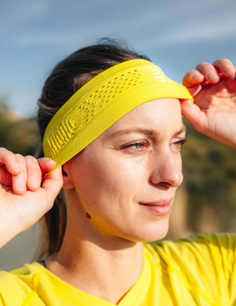 Accesorii Compressport Thin Headband On/Off Unisex Verzi | 310574-ISG