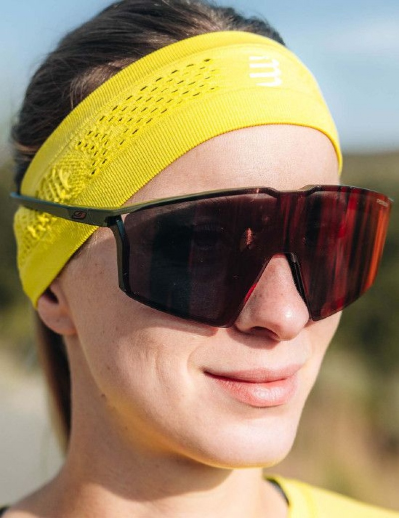 Accesorii Compressport Thin Headband On/Off Unisex Verzi | 310574-ISG