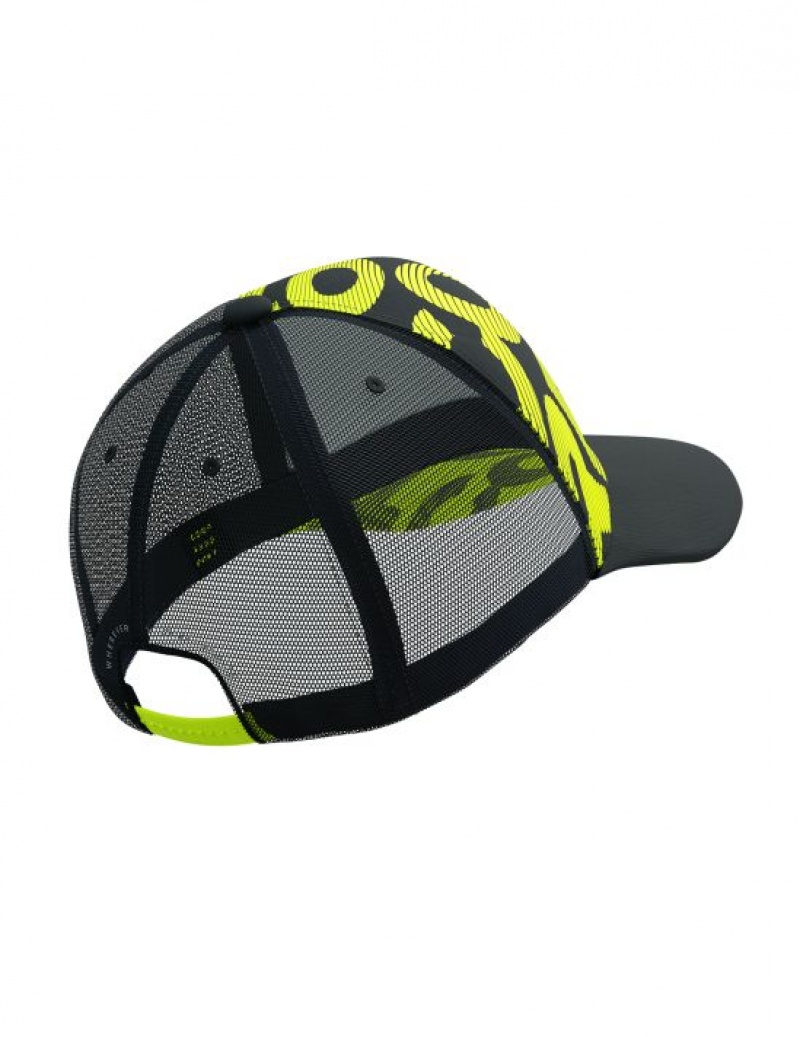 Accesorii Compressport Trucker Cap Flash Barbati Negrii Galbeni | 938520-YXO