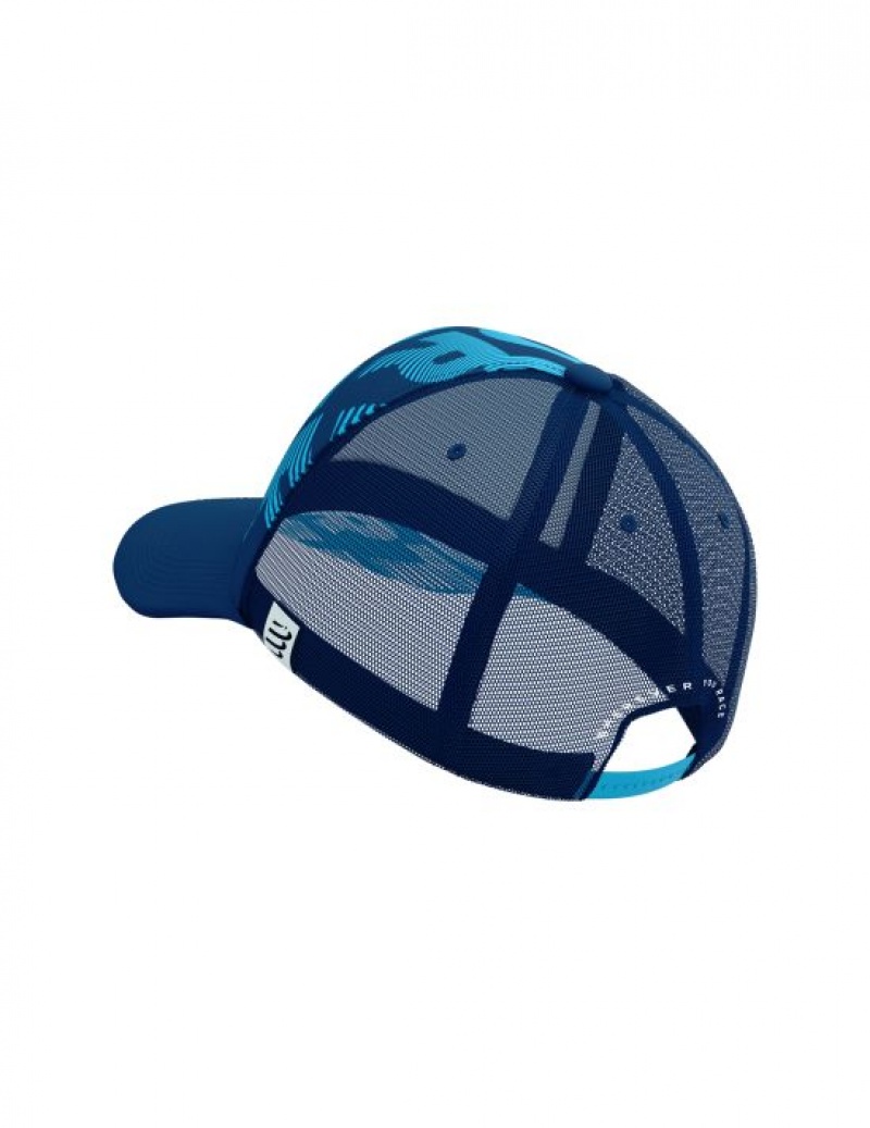 Accesorii Compressport Trucker Cap Unisex Albastri | 518374-JEA