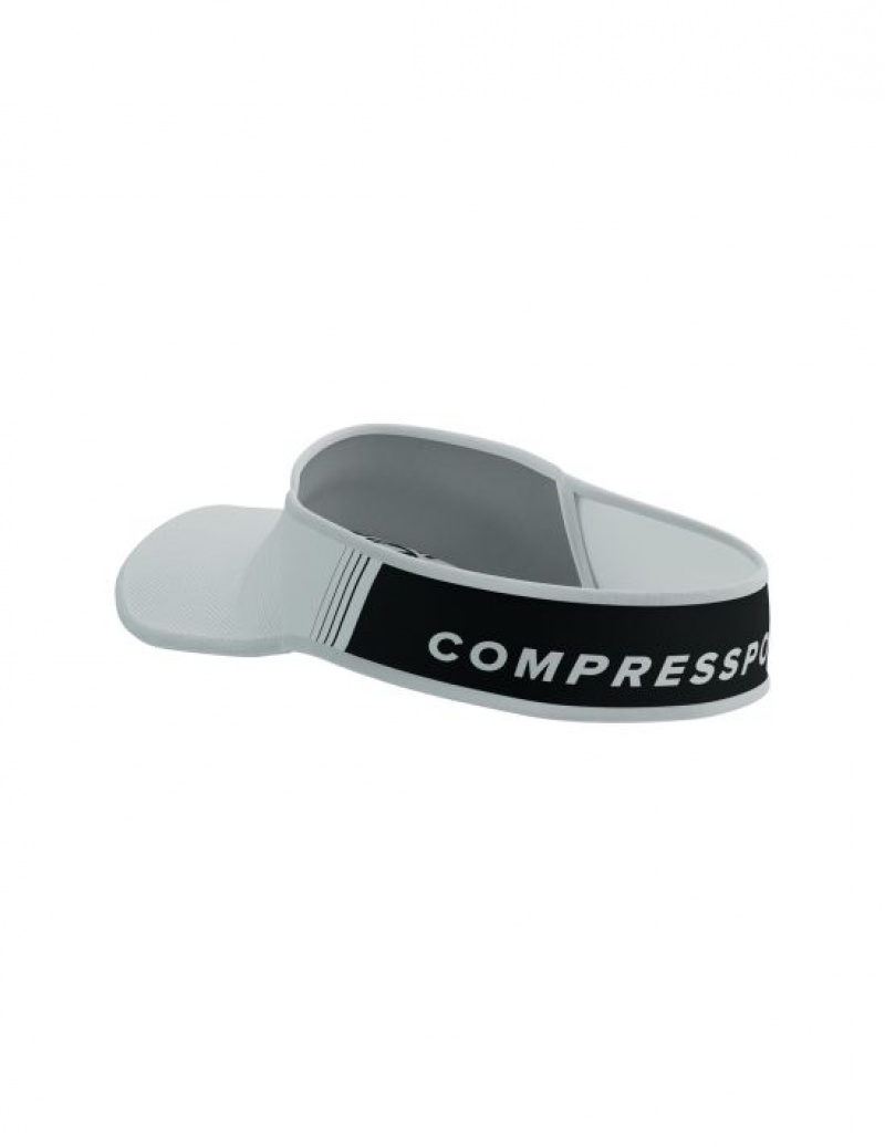 Accesorii Compressport Visor Ultralight Unisex Albi Negrii | 214573-ABD