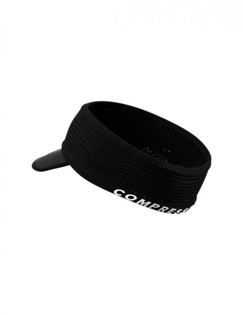 Bentita Compressport Spiderweb Headband On/Off Dama Negrii | 970385-MVZ