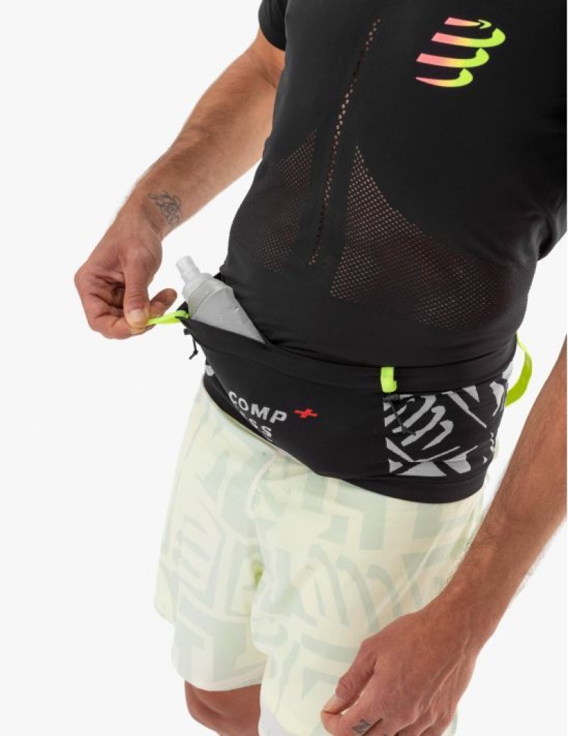 Borseta Compressport Free Belt Pro Dama Negrii Albi | 801675-DNA