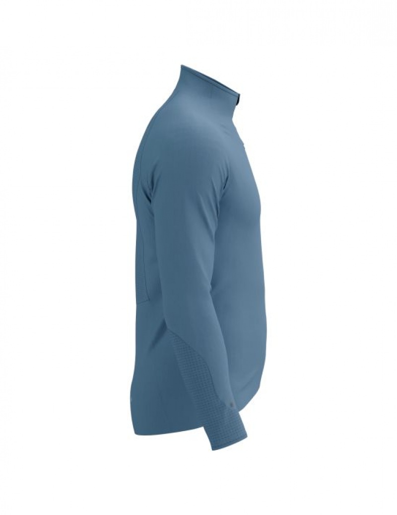 Cămăși De Alergare Compressport Hurricane Windproof Jacket M Barbati Albastri | 049237-SYC