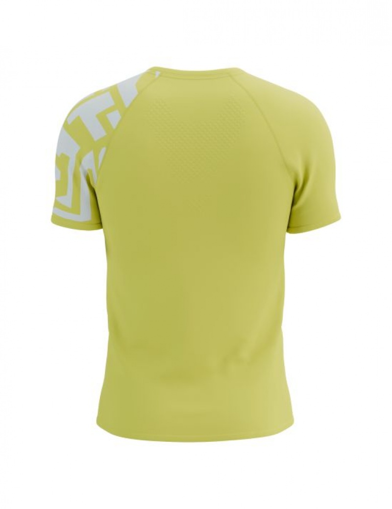 Cămăși De Alergare Compressport TRAINING SS Tshirt M Barbati Verzi | 534208-HGT