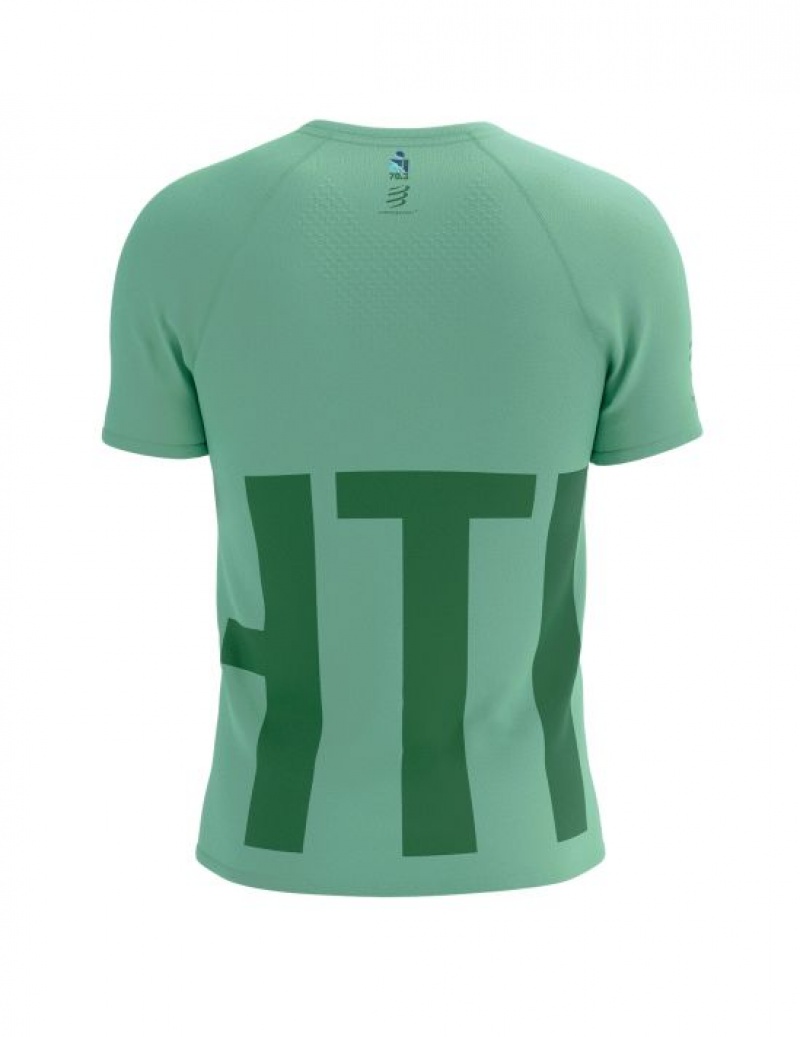 Cămăși De Alergare Compressport TRAINING SS Tshirt M Barbati Colorati | 083549-NQH