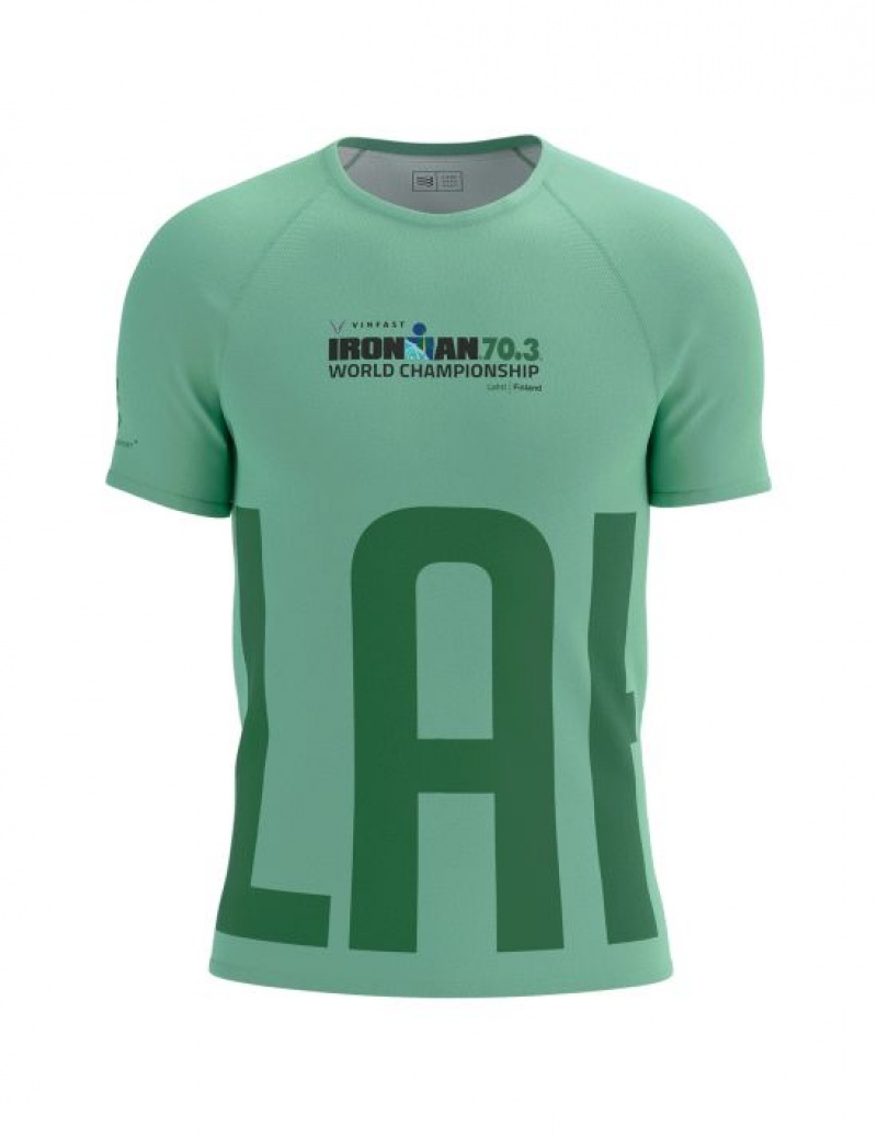 Cămăși De Alergare Compressport TRAINING SS Tshirt M Barbati Colorati | 083549-NQH