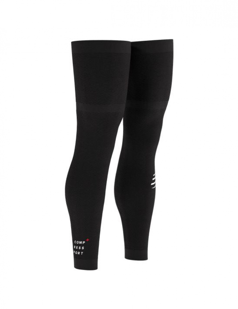 Colanti Compressport Full Legs Compression Leg Sleeves Barbati Negrii | 134067-FUN