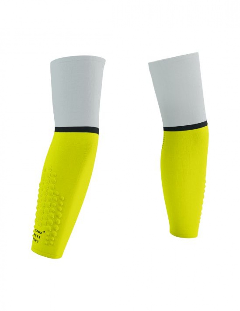 Compression Sleeves Compressport ArmForce Ultralight Dama Albi Galbeni | 418962-ZTU