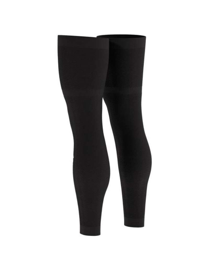 Compression Sleeves Compressport Full Legs Compression Leg Sleeves Barbati Negrii | 932680-PTH