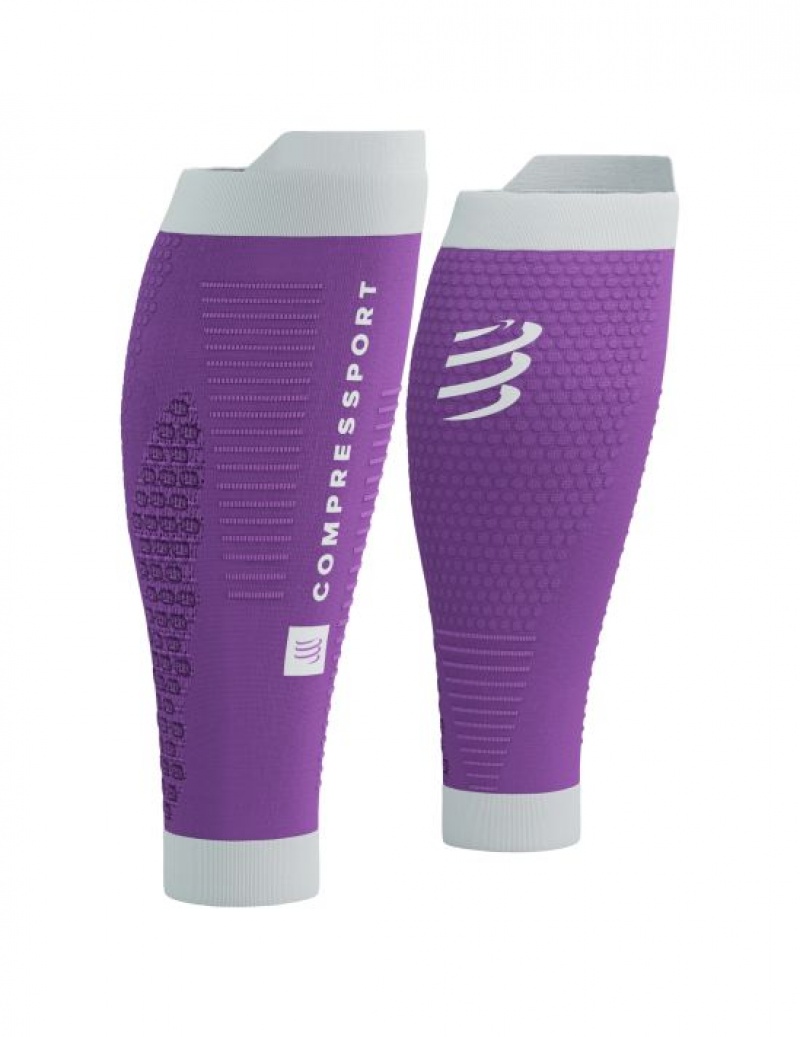 Compression Sleeves Compressport R2 3.0 Barbati Violet Albi | 315290-AQI