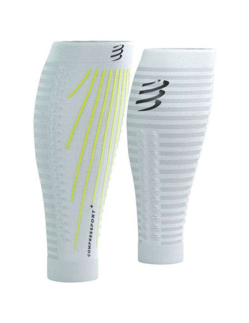 Compression Sleeves Compressport R2 AERO Barbati Albi Galbeni | 098437-KFJ