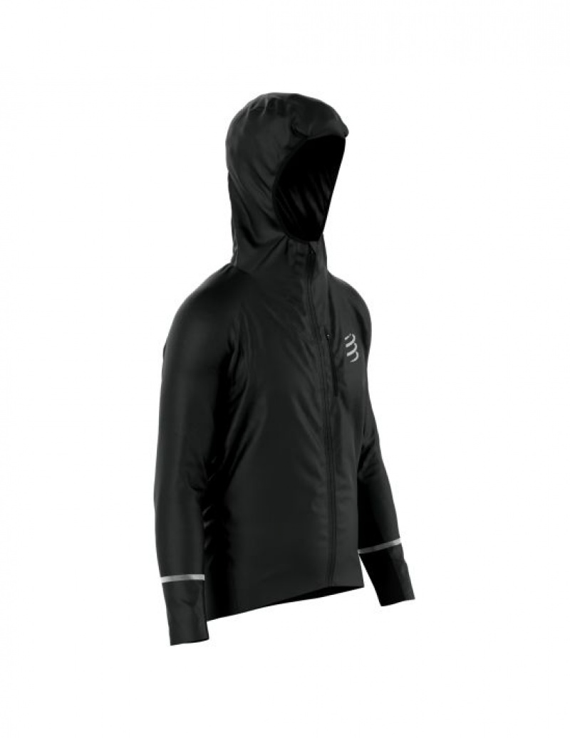 Geaca Compressport Thunderstorm Impermeabili 25/75 Jacket Dama Negrii | 342871-NSQ