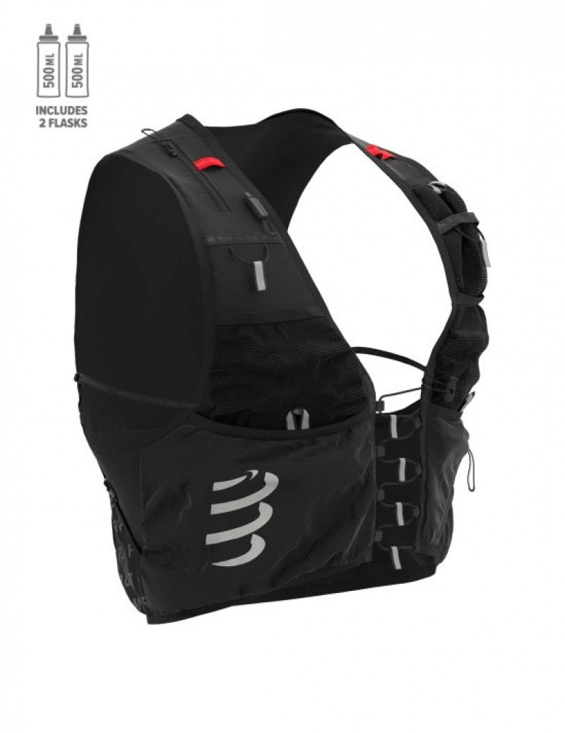 Genti Compressport UltRun S Pack Evo 10 Unisex Negrii | 574038-URF