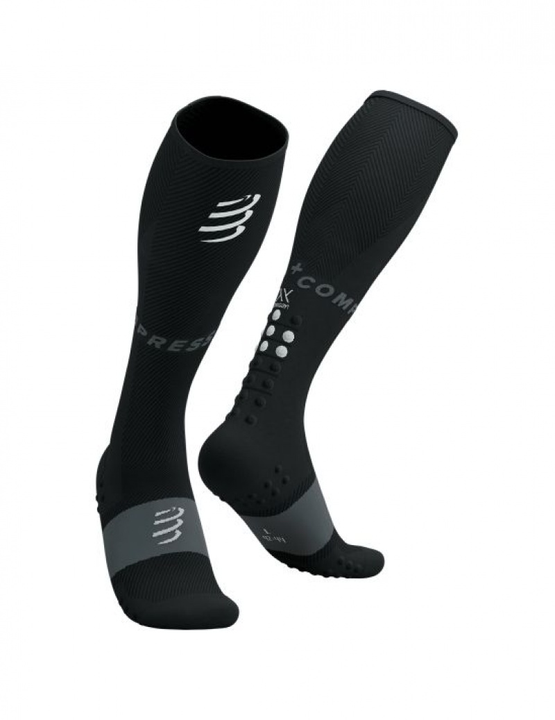 High Socks Compressport Full Socks Oxygen Barbati Negrii | 371942-GXA