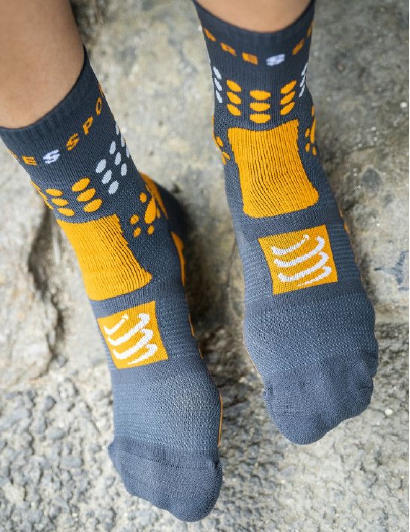 Hiking Socks Compressport Drumetii Montane Socks Barbati Colorati | 704152-GKB