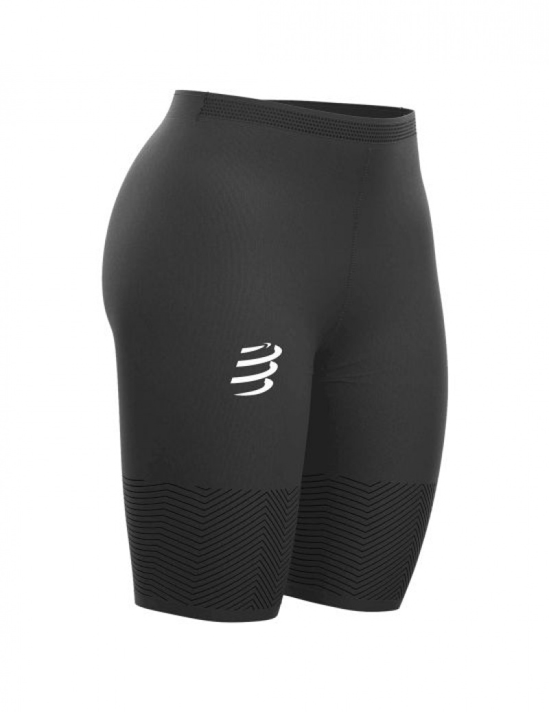 Pantaloni Scurți De Alergare Compressport Run Under Control Scurte W Dama Negrii | 569180-PBT