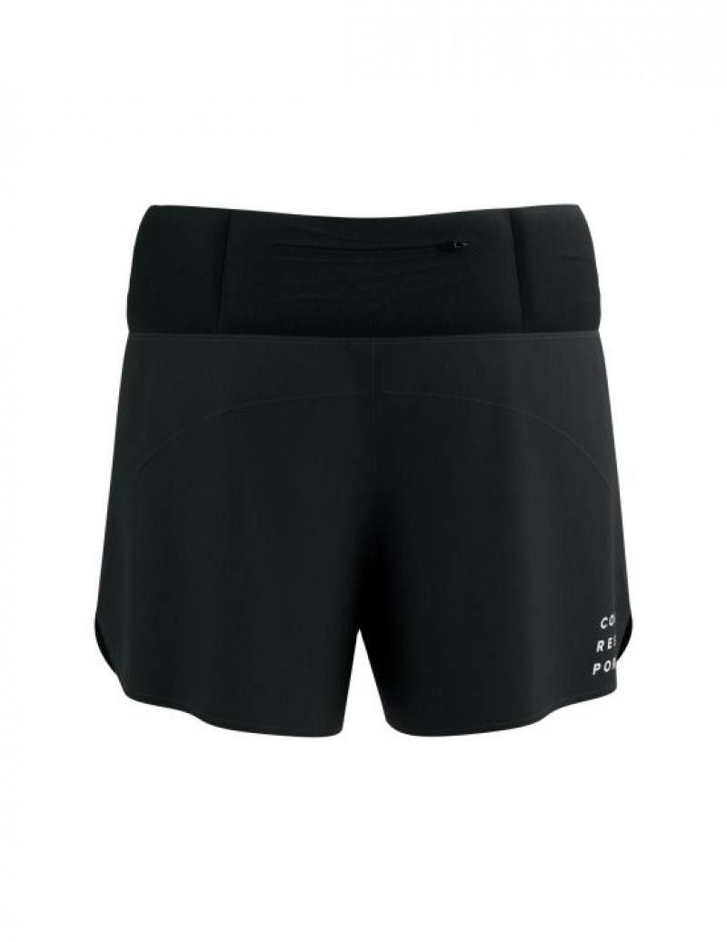 Pantaloni Scurți De Alergare Compressport Performance Scurte W Dama Negrii | 852190-SOX